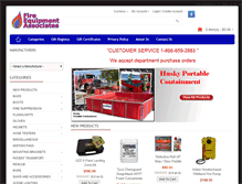 Tablet Screenshot of fireequipmentassociates.com